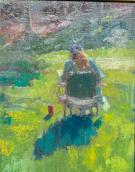 "Morning Coffee at Olmsted Park" by Nancy Tankersley
