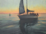 "Twilight Sail Under Jib Alone" by Robert J. Simone
