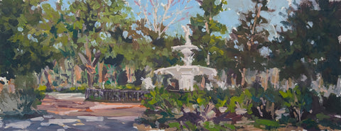 "Forsyth Park Fountain Winter Afternoon" by Kip Bradley