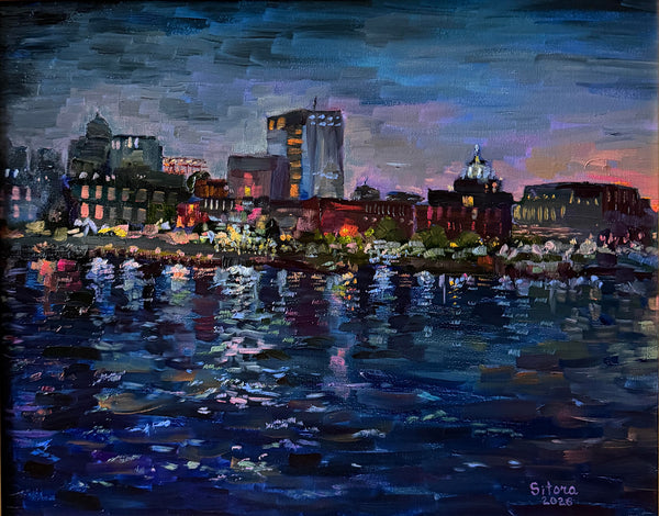 ""Savannah River at Night"" by Sitorabonu Musulmankulova