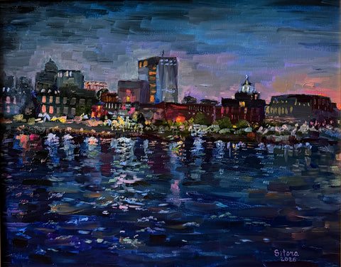 ""Savannah River at Night"" by Sitorabonu Musulmankulova