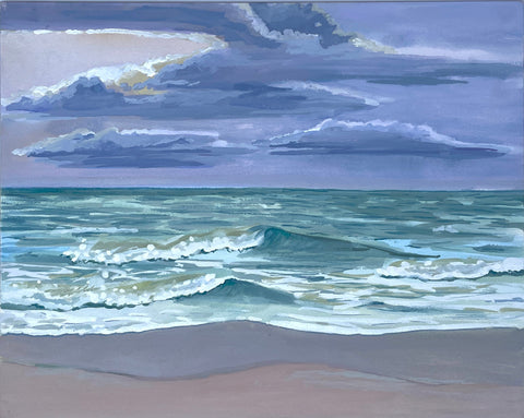 "North Beach at Dusk" by Adrienne Berkland