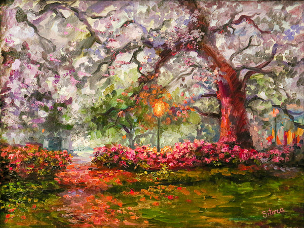 ""Blossoms and Lanterns"" by Sitorabonu Musulmankulova