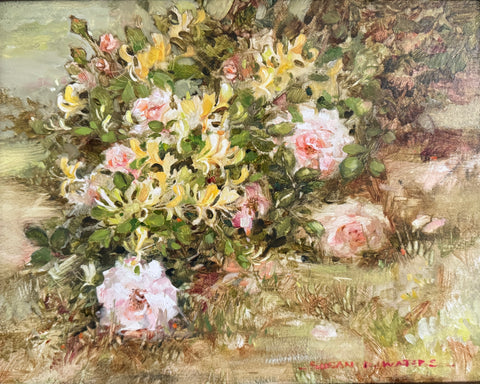 "Honeysuckle and Roses" by Susan D. Waters