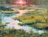"Blustery Sunrise on the Marsh" by Katherine LaPlace Meade