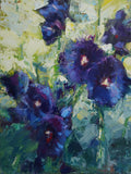 "Purple Hollyhocks" by Allison Doke