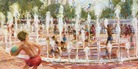 "Fountain of Circles" by Susan D. Waters