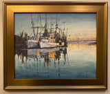 "Shrimp Boats at Dusk" by Michael Mills
