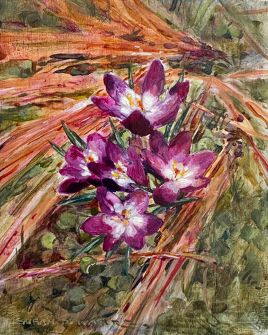 "Crocus Underfoot" by Susan D Waters