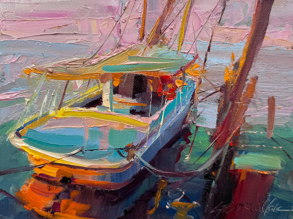 "Sunset Marina" by Lyudmila Tomova Clark