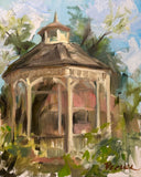 "Where the Neighborhood Gathers - Whitefield Square Gazebo" by Diane Reeves