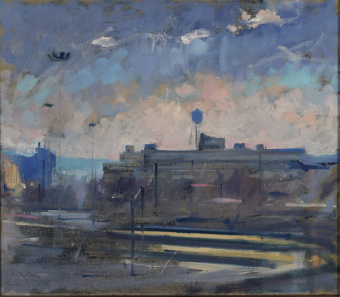 "Cold Morning, View From the 9th St Bridge" by Martin Kotler