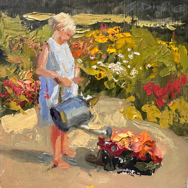 "watering Day" by Susan Diehl