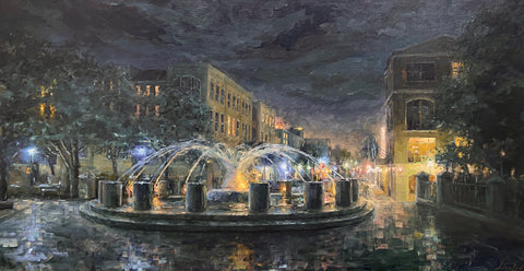 "Night at the Fountain" by Kyle Stuckey