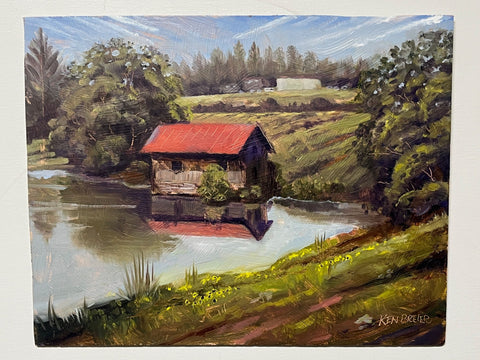 "Mercier pond." by Ken W. Breier