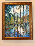 "Low Country Cypress and Waterlilies" by Mimi Diamond
