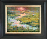 "Blustery Sunrise on the Marsh" by Katherine LaPlace Meade