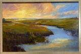 "Evening Blaze Over the Marsh" by Mary Negron