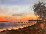 "Sunset at the Pier" by Kathy Rennell Forbes