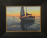 "Twilight Sail Under Jib Alone" by Robert J. Simone