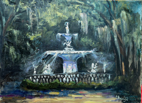 "A Promenade at Forsyth Park" by Christina Wysocki