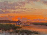 “Coral and Lavender Sky” by Jill McGannon.